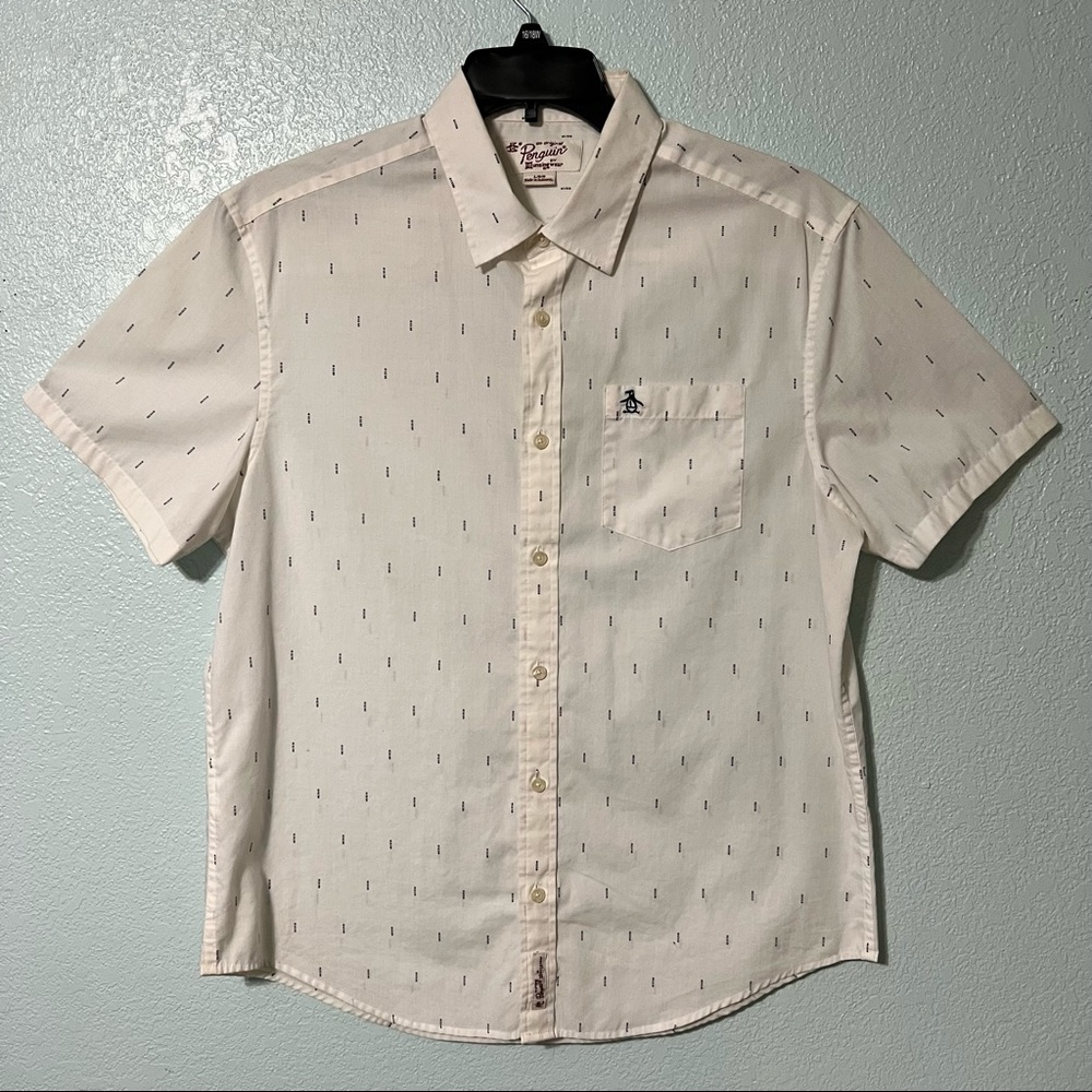 Original Penguin Mens large button up, short sleeve